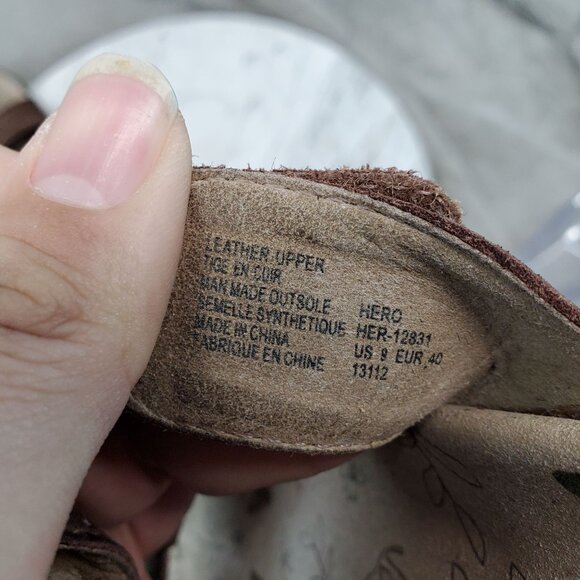 Taos Footwear Shoes Womens Size 9 Brown Leather Hero Strappy Sandals - Picture 3 of 10